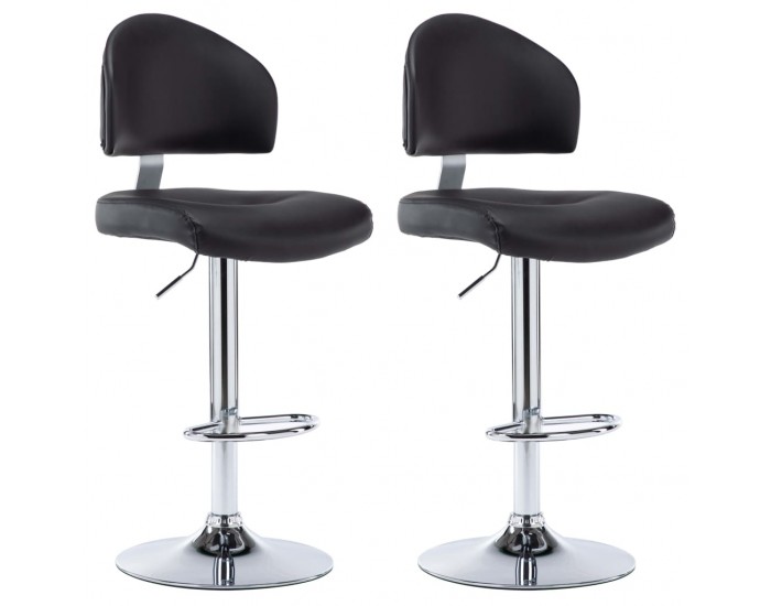 Sonata H Бар табуретки, 2 бр, черни, изкуствена кожа Sonata H Бар табуретки, 2 бр, черни, изкуствена кожа