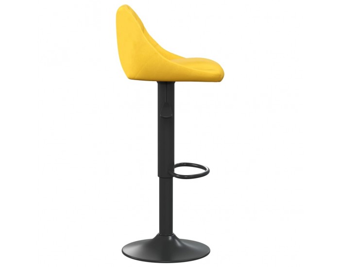 Sonata H Бар табуретка, горчица жълто, кадифе