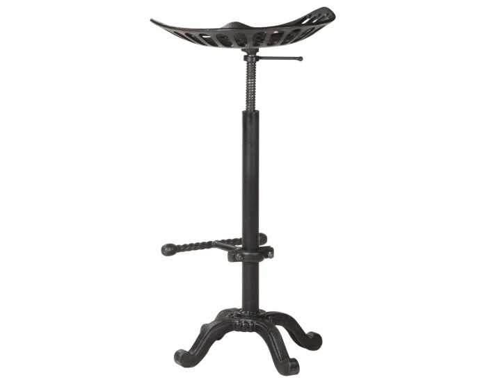 Sonata H Бар табуретка, черна, чугун