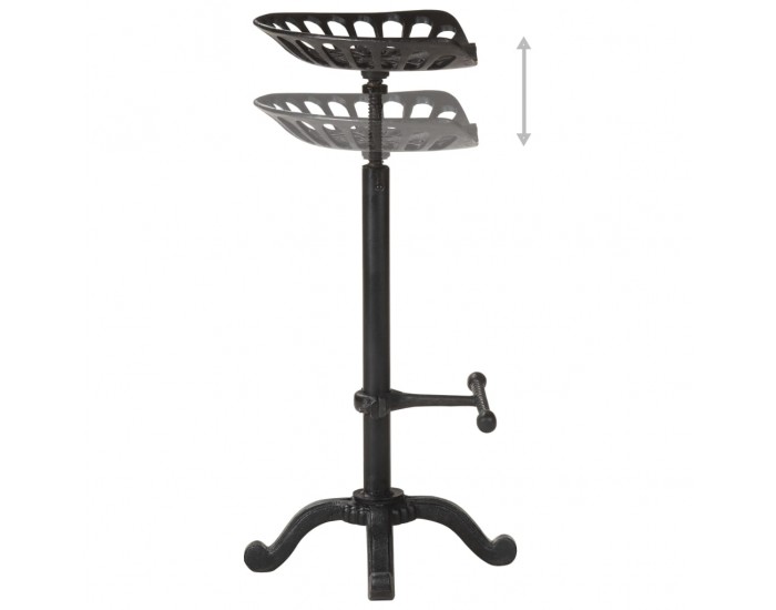 Sonata H Бар табуретка, черна, чугун