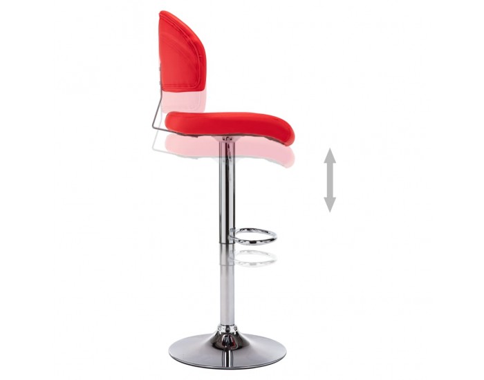Sonata H Бар табуретка, червена, изкуствена кожа