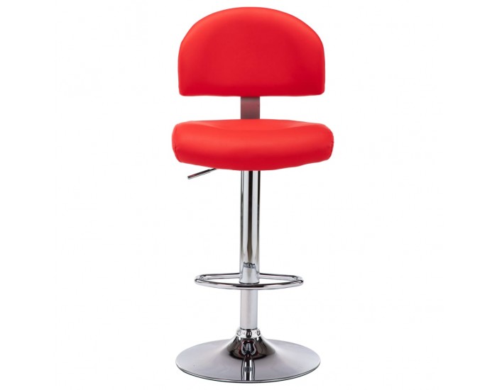 Sonata H Бар табуретка, червена, изкуствена кожа