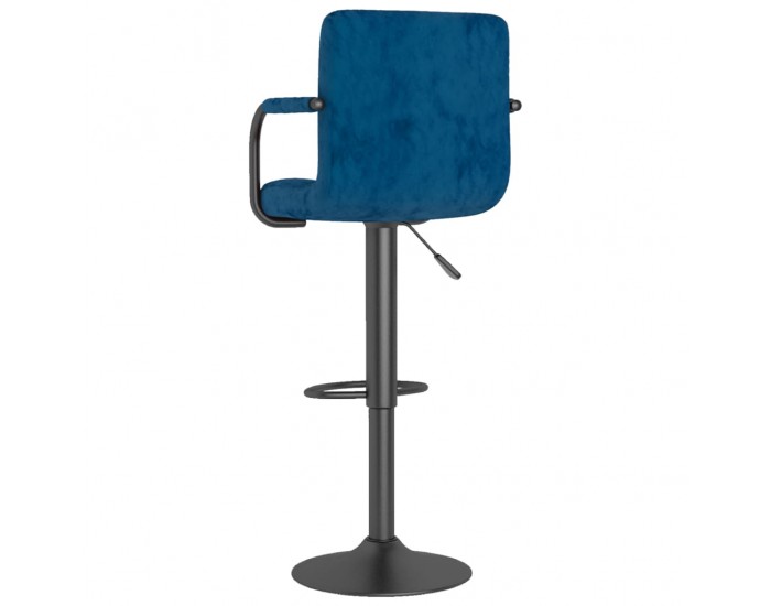 Sonata H Бар табуретка, синя, кадифе
