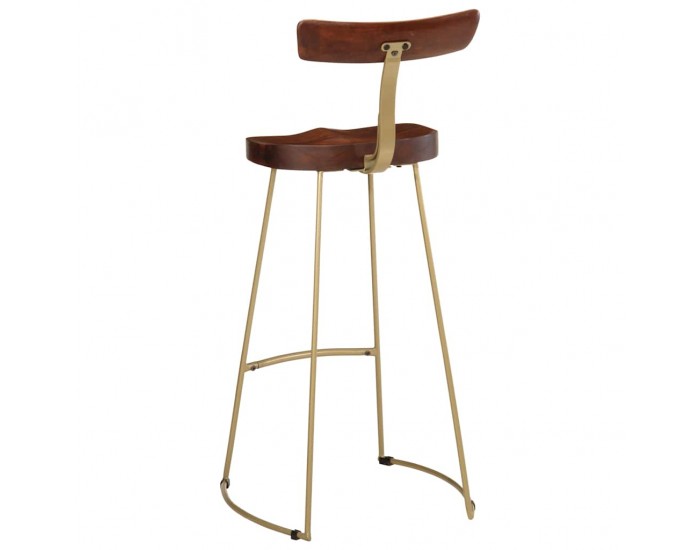 Sonata H Бар табуретки, 2 бр, 49x43x103 см, мангово масив дърво