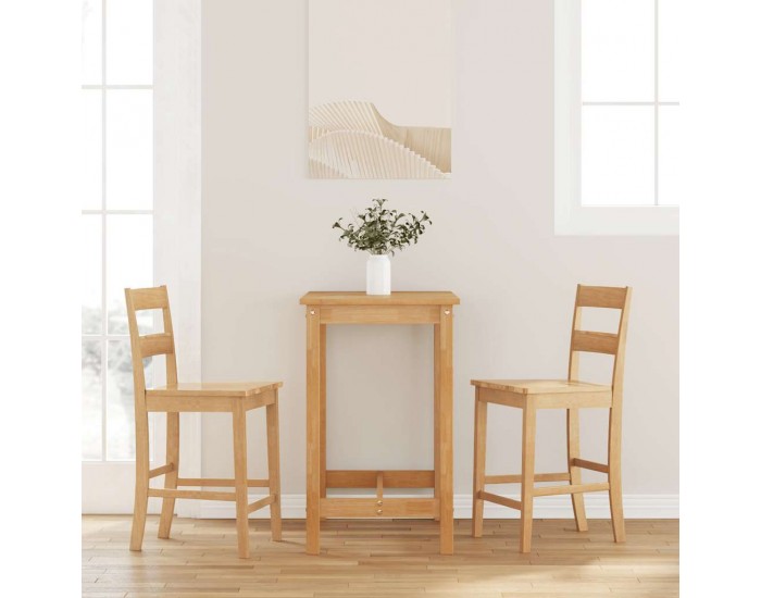 Sonata H Бар столове 2 бр Естествена масивна дървесина гума