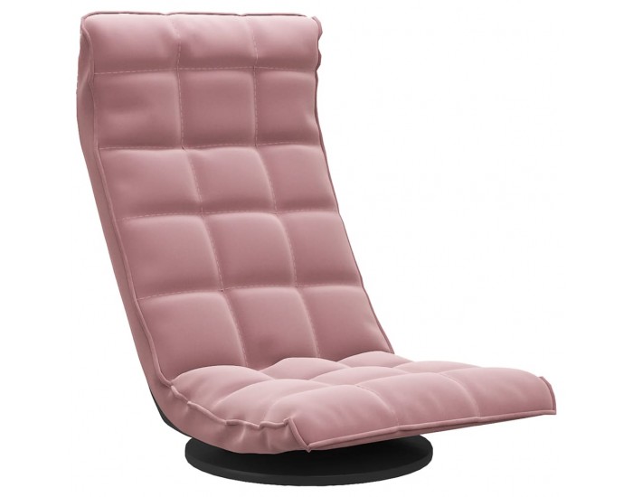 Sonata H Въртящ се подов стол, розов, кадифе