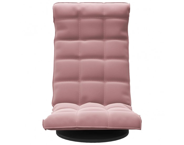 Sonata H Въртящ се подов стол, розов, кадифе