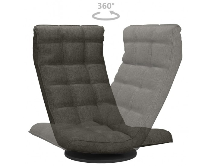 Sonata H Въртящ се подов стол, тъмносив, текстил