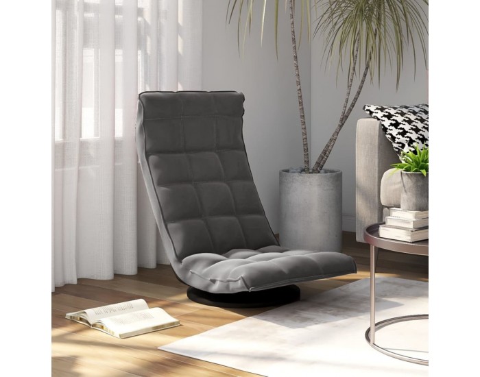 Sonata H Въртящ се подов стол, тъмносив, кадифе