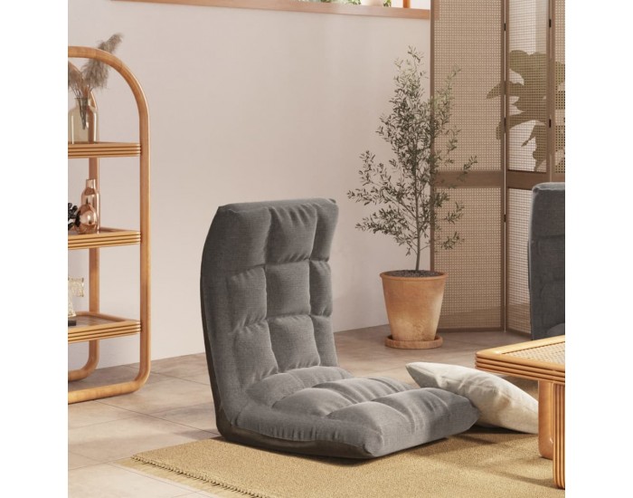 Sonata H Сгъваем подов стол, светлосив, текстил