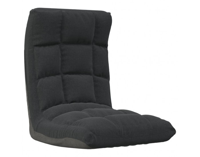 Sonata H Сгъваем подов стол, черен, текстил