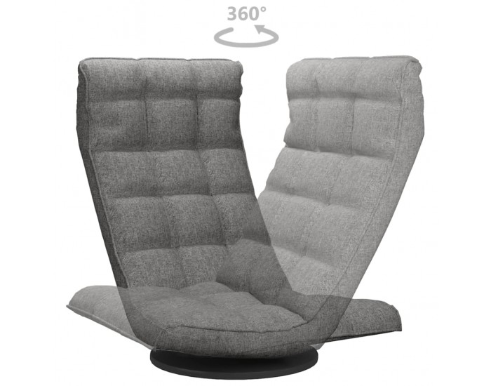 Sonata H Въртящ се подов стол, светлосив, текстил