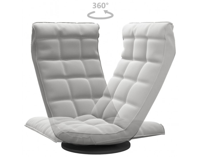 Sonata H Въртящ се подов стол, светлосив, кадифе