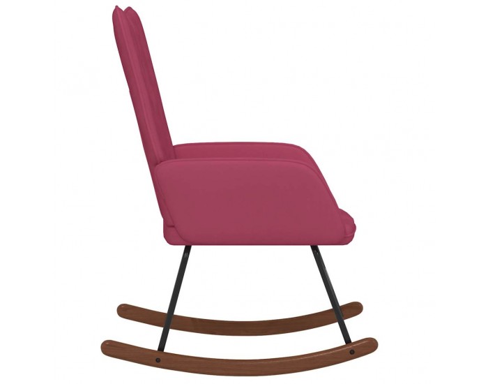 Sonata H Люлеещ стол, виненочервен, кадифе