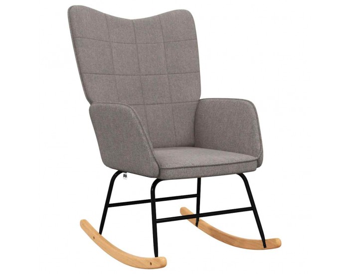 Sonata H Люлеещ се стол с табуретка, таупе, плат