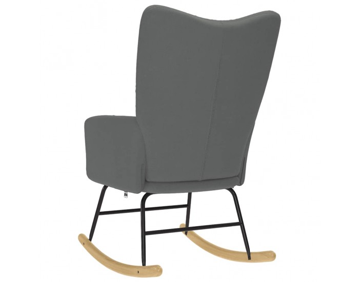 Sonata H Люлеещ стол, тъмносив, текстил