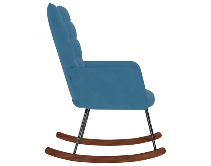 Sonata H Люлеещ стол, син, кадифе