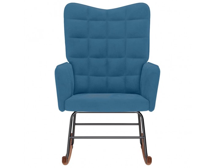 Sonata H Люлеещ стол, син, кадифе