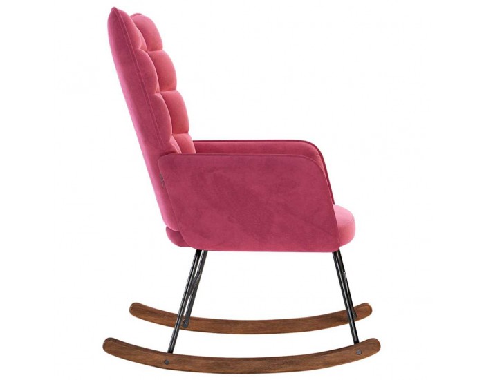 Sonata H Люлеещ стол, виненочервен, кадифе