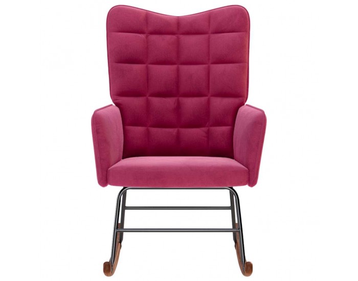 Sonata H Люлеещ стол, виненочервен, кадифе