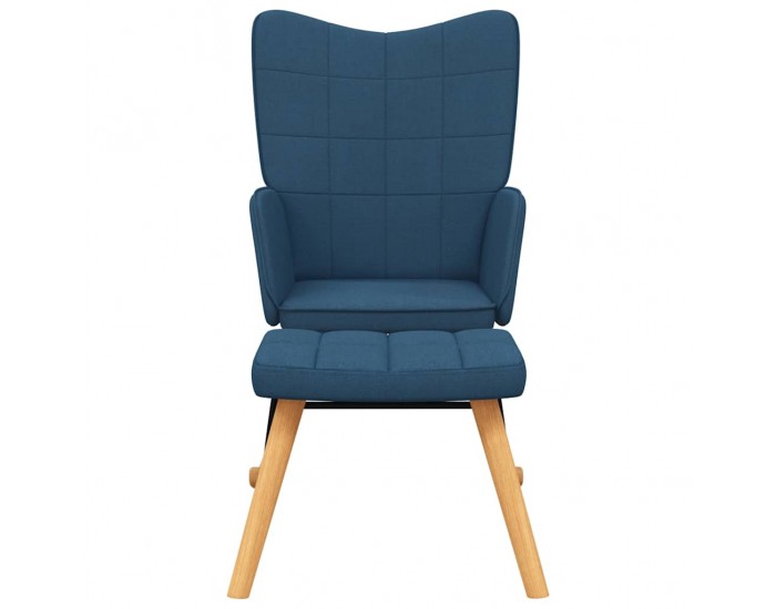 Sonata H Люлеещ се стол с табуретка, син, плат