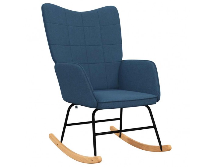 Sonata H Люлеещ се стол с табуретка, син, плат