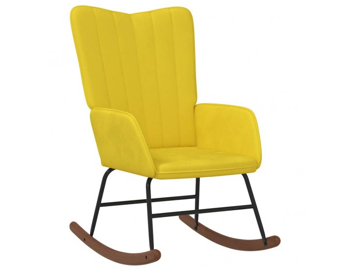 Sonata H Люлеещ се стол, горчица, кадифе