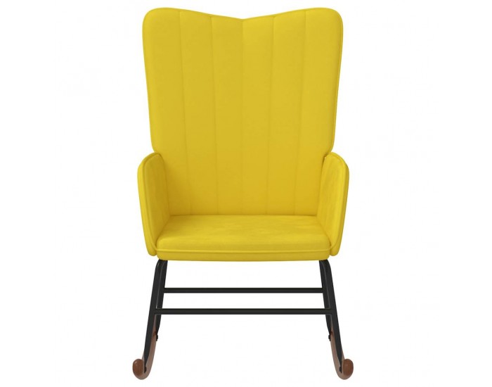 Sonata H Люлеещ се стол, горчица, кадифе