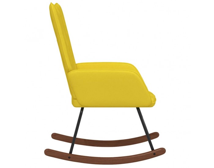 Sonata H Люлеещ се стол, горчица, кадифе