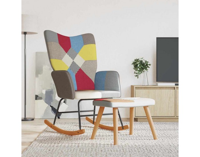 Sonata H Люлеещ стол с табуретка, пачуърк, плат