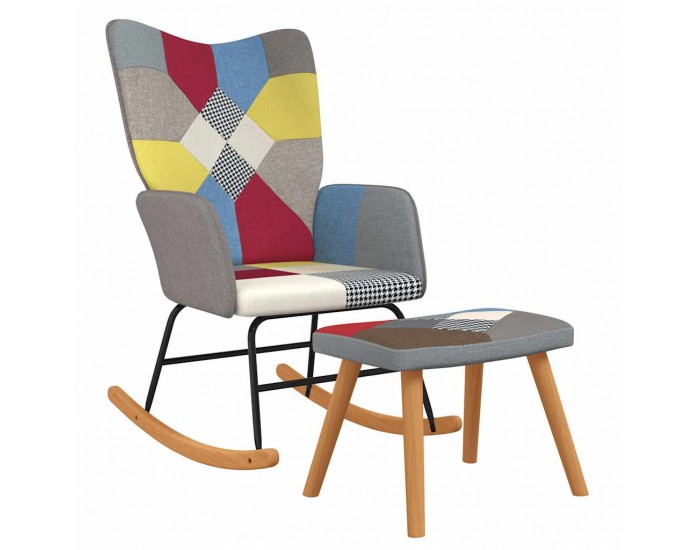 Sonata H Люлеещ стол с табуретка, пачуърк, плат