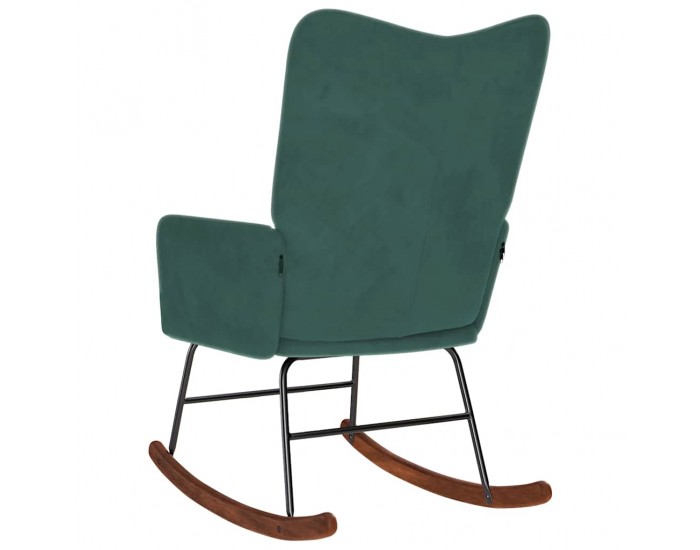 Sonata H Люлеещ стол, тъмнозелен, кадифе