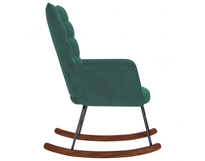Sonata H Люлеещ стол, тъмнозелен, кадифе