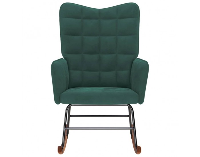 Sonata H Люлеещ стол, тъмнозелен, кадифе