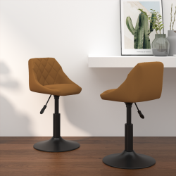 Sonata H Въртящи се трапезни столове 2 pcs Кафяво 46 x 44 x 77.5 см - Трапезни столове