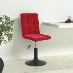 Sonata H Въртящи трапезни столове, 4 бр, виненочервени, кадифе - Трапезни столове