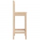 Sonata H Бар столове 2 бр 40x41,5x112 см борово дърво масив