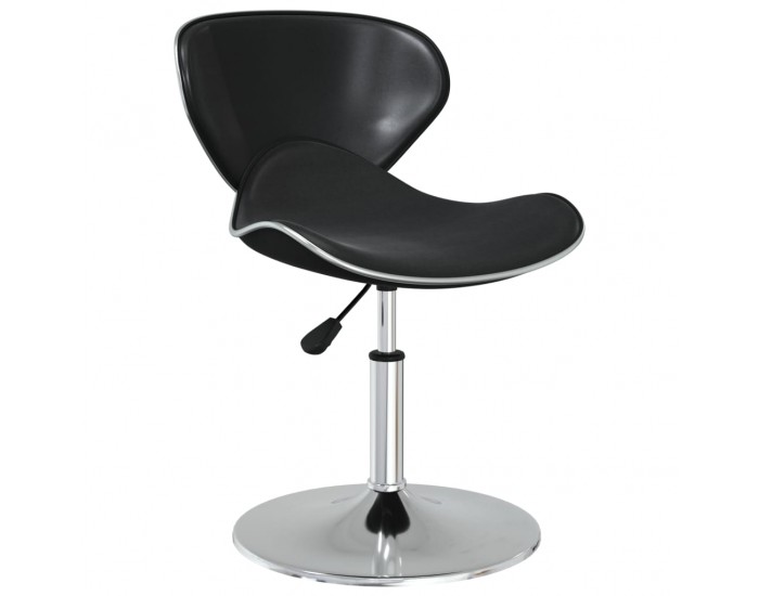 Sonata H Tрапезни столове, 4 бр, черни, изкуствена кожа