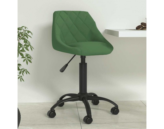 Sonata H Трапезен стол, тъмнозелен, кадифе