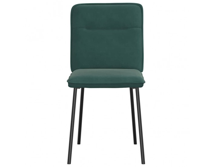 Sonata H Трапезни столове, 2 бр, тъмнозелени, кадифе