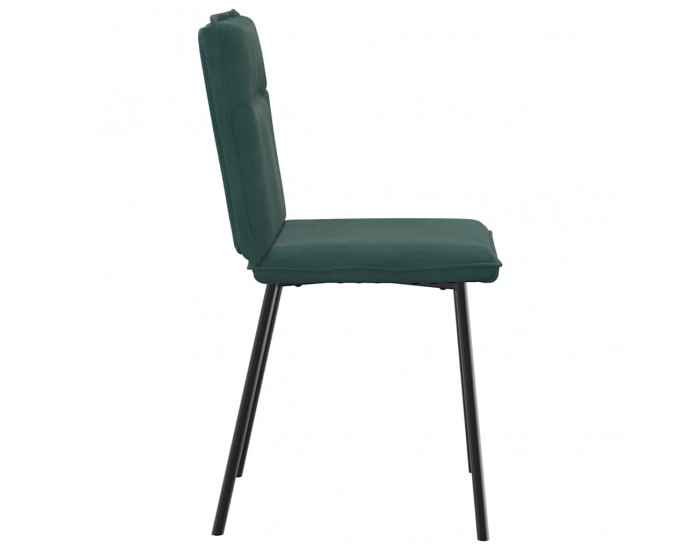 Sonata H Трапезни столове, 2 бр, тъмнозелени, кадифе