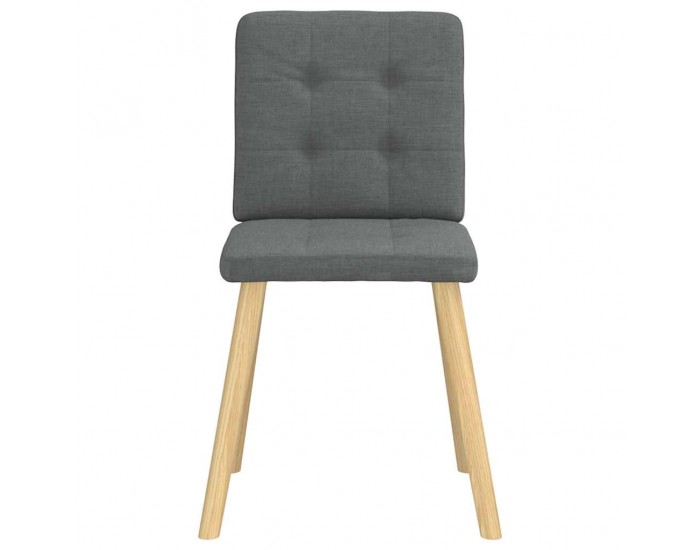 Sonata H Трапезни столове, 6 бр, тъмносиви, текстил