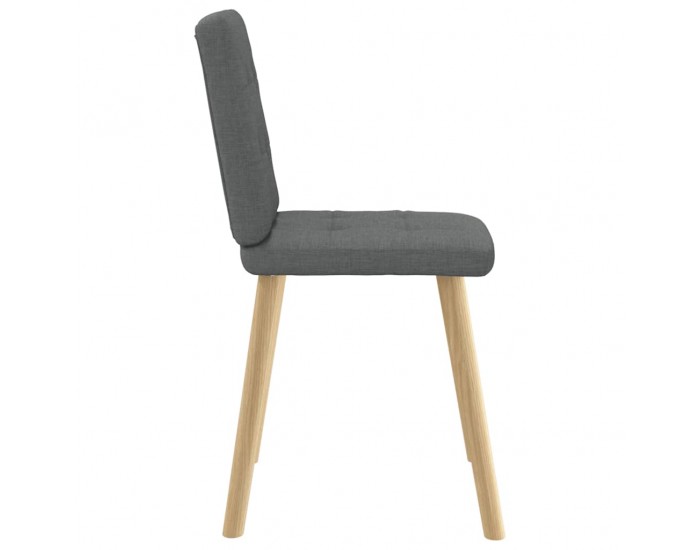 Sonata H Трапезни столове, 6 бр, тъмносиви, текстил