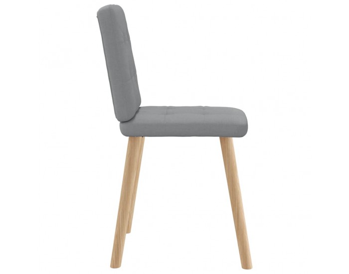 Sonata H Трапезни столове, 4 бр, светлосиви, текстил