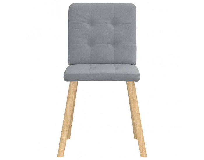 Sonata H Трапезни столове, 4 бр, светлосиви, текстил