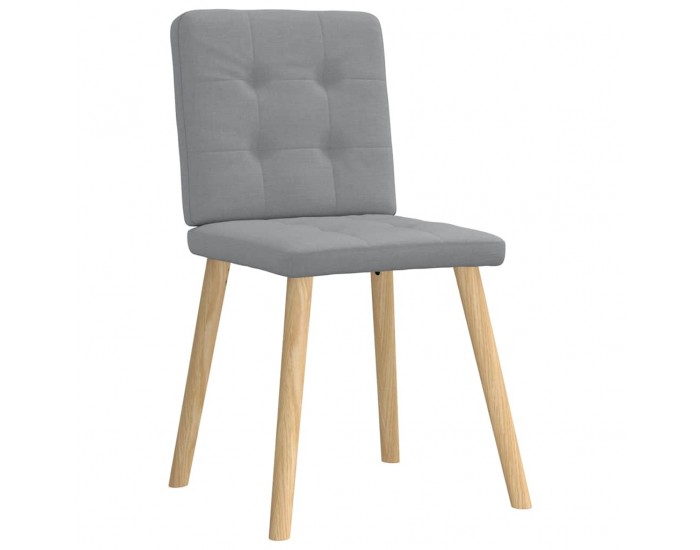 Sonata H Трапезни столове, 4 бр, светлосиви, текстил