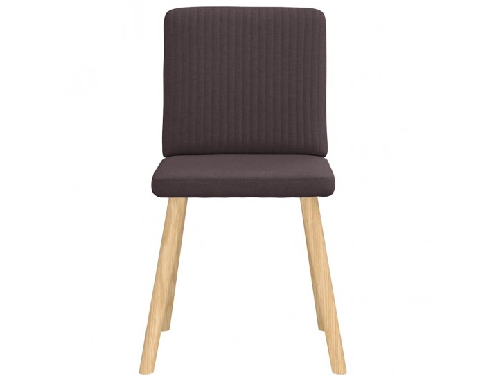 Sonata H Трапезни столове, 4 бр, тъмнокафяви, текстил