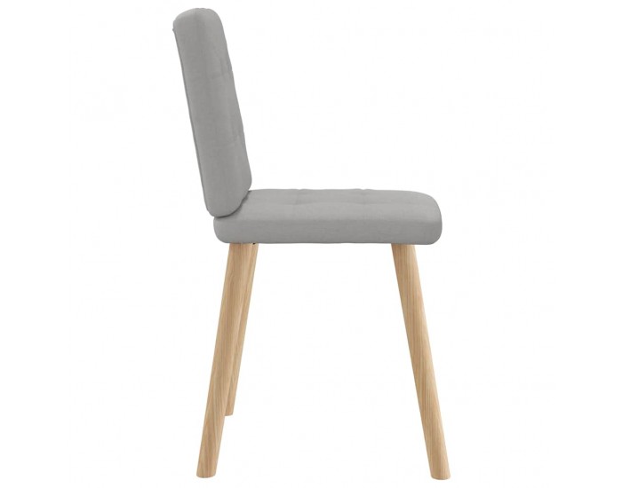 Sonata H Трапезни столове, 4 бр, облачно сиви, текстил