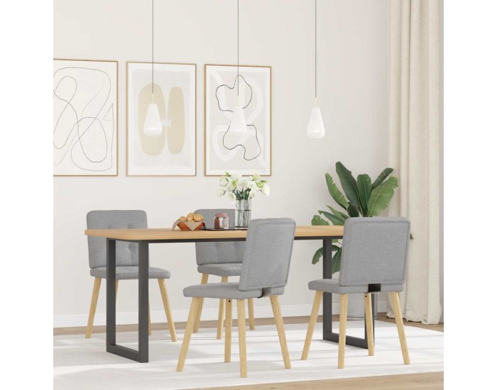 Sonata H Трапезни столове, 4 бр, облачно сиви, текстил