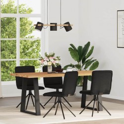 Sonata H Трапезни столове, 4 бр, черни, текстил - Трапезни столове